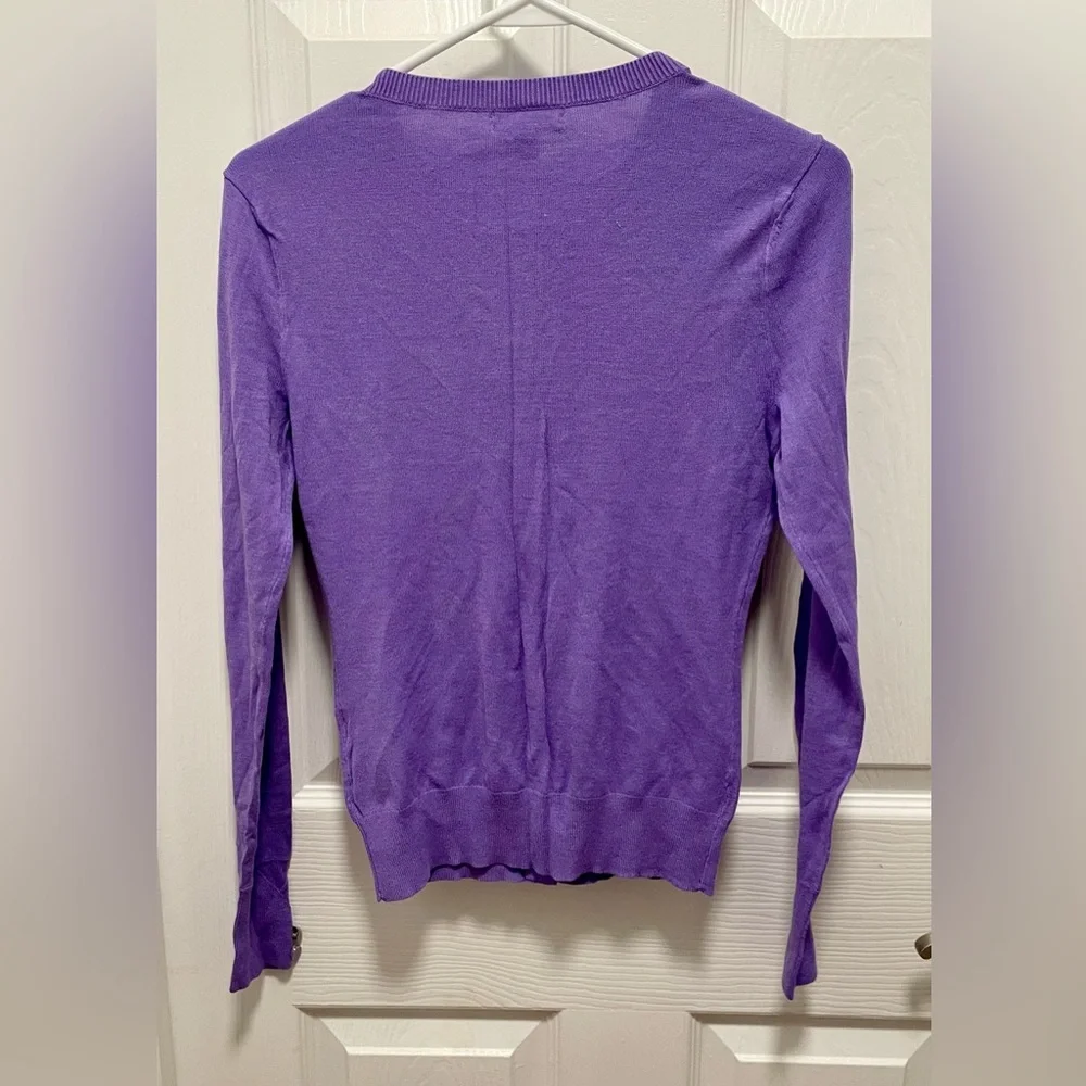 NWT and never worn-New York & Company Lavender Button-Up Cardigan - Picture 2 of 6